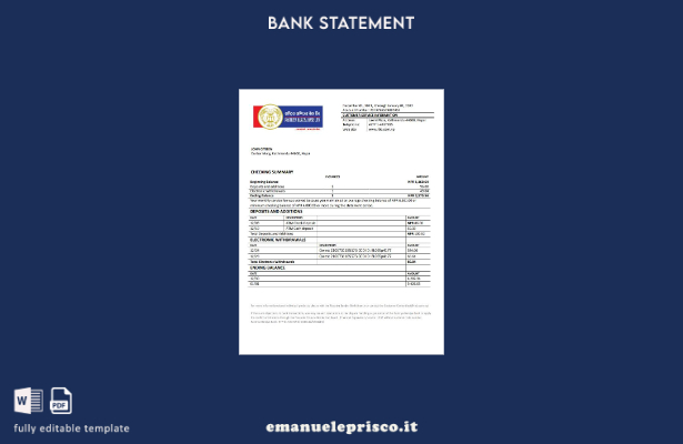 modello di parola di estratto conto bancario Nepal Rastriya Banijya stile verifi